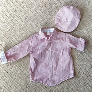 Janie and Jack - size 5 with matching hat